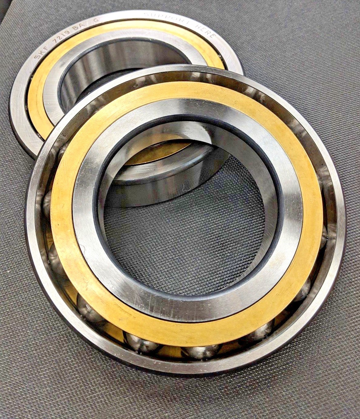 SKF, 7219 BAMCG, 7219 BECBM, Angular Contact Bearing – 95mm Bore – Brass – Open