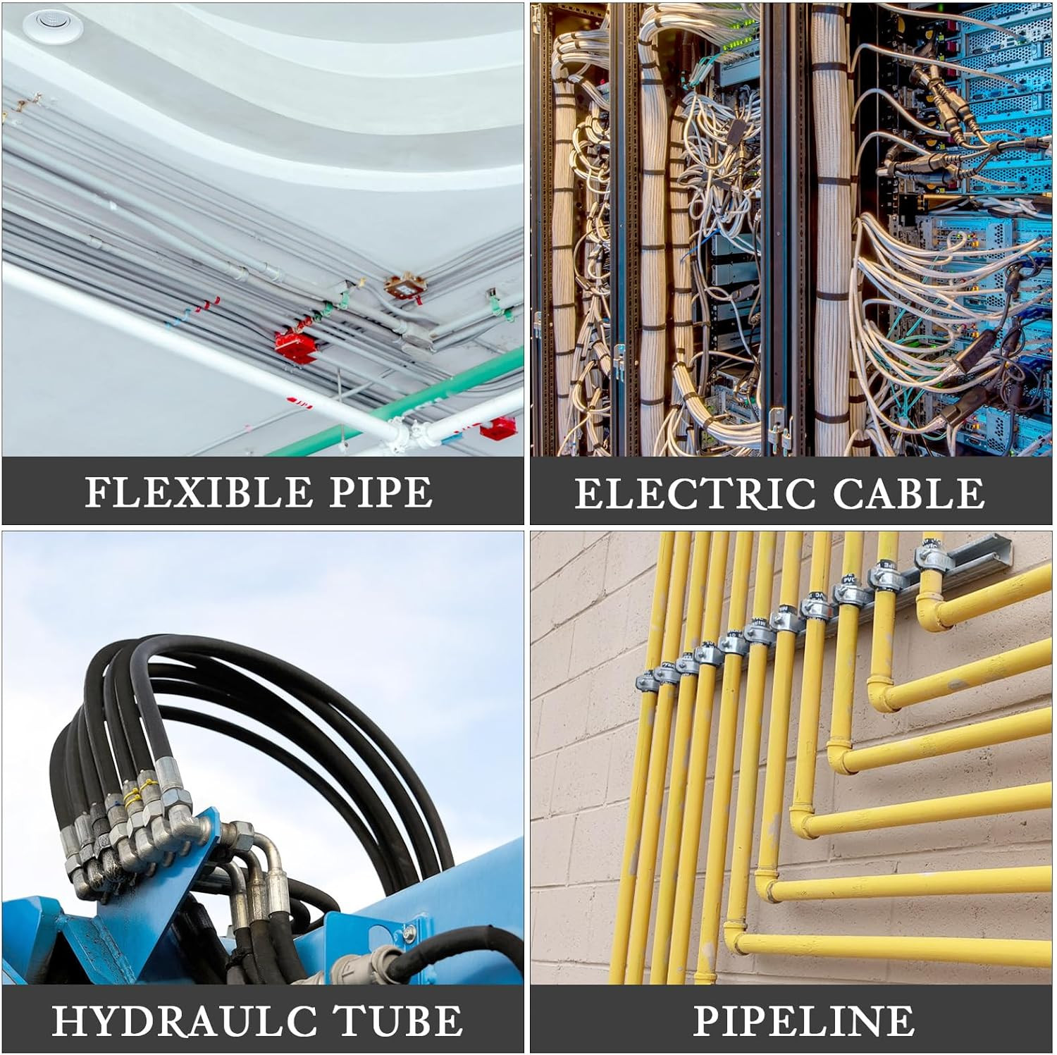27 FT Nylon Protective Hose Sleeve 2″ ID Cable Sleeve Torch Hydraulic Hose Prote