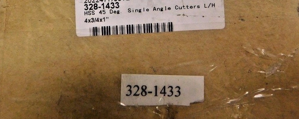4 x 3/4″ 45° High Speed Steel Single-Angle Cutter 328-1433