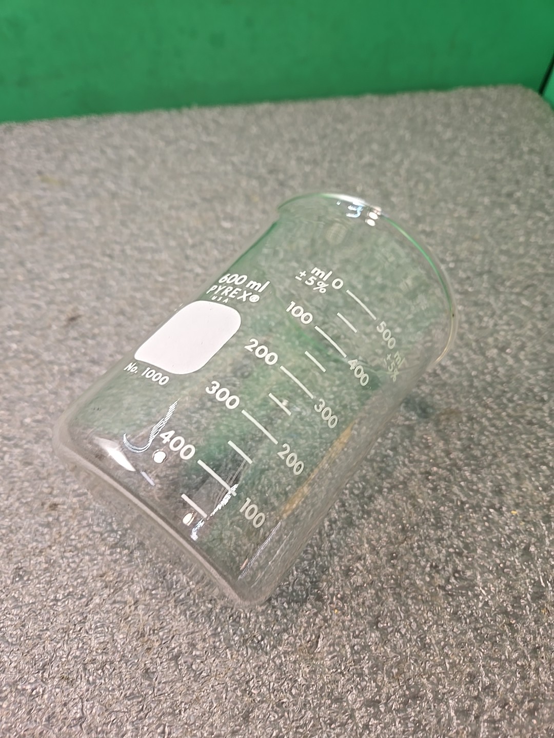 Corning Pyrex Cat No 1000-600 Griffin Low Form 600 mL Beaker