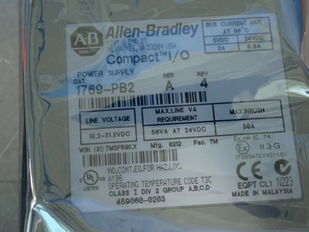 ALLEN BRADLEY COMPACT I/O 1769-PB2