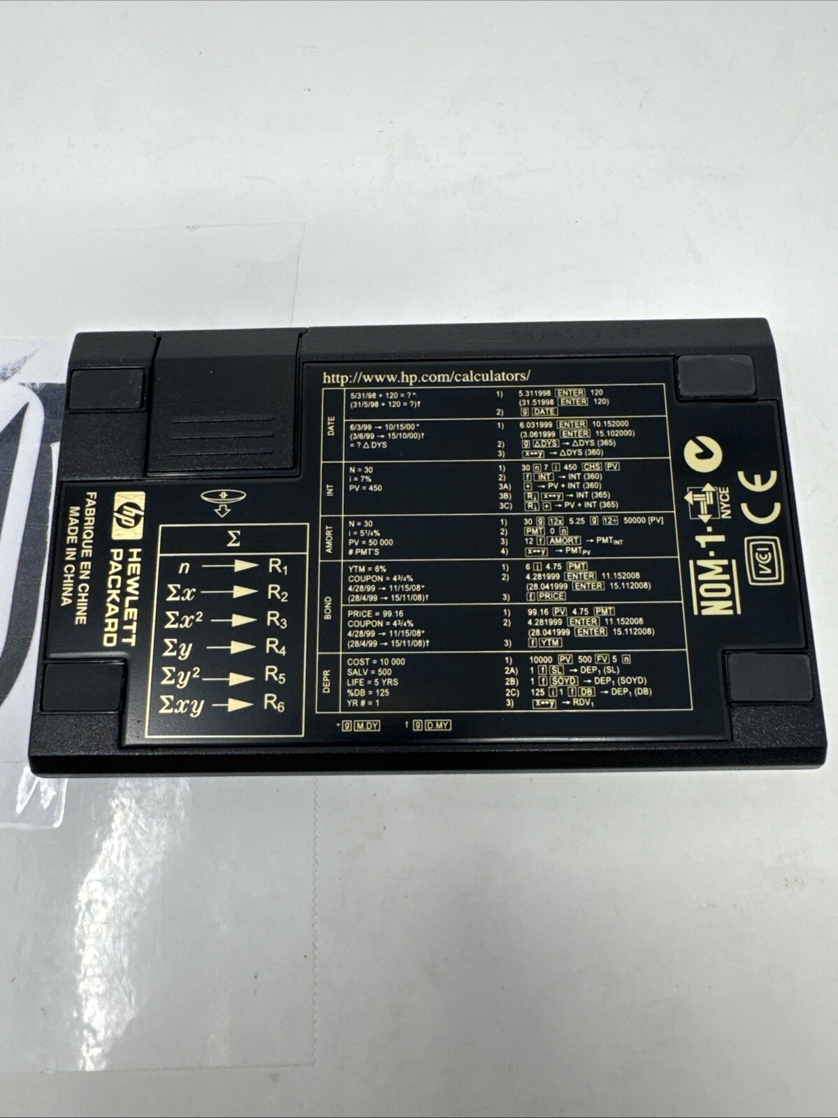 Vintage HP 12C Financial Calculator w/Original Cover, – Tested/works
