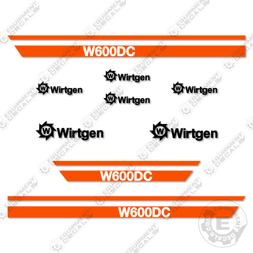 Fits Wirtgen W600DC Decal Kit Cold Milling – 7 YEAR OUTDOOR 3M VINYL!