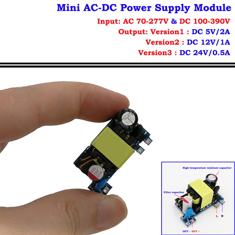AC-DC converter power supply module AC 110V 220V 230V to 5V 12V 24V switching N8