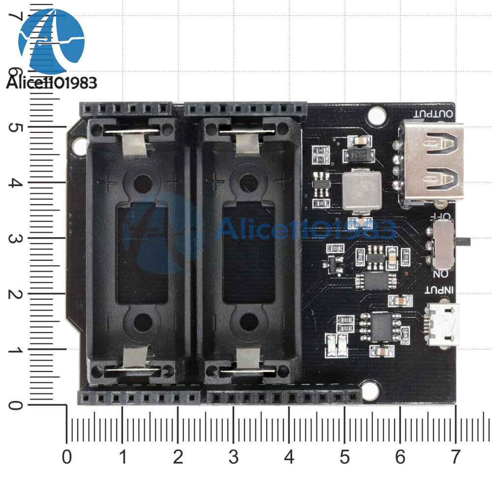 ESP8266 ESP32 16340 Battery Shield Power Bank Supply Module for Arduino UNO R3