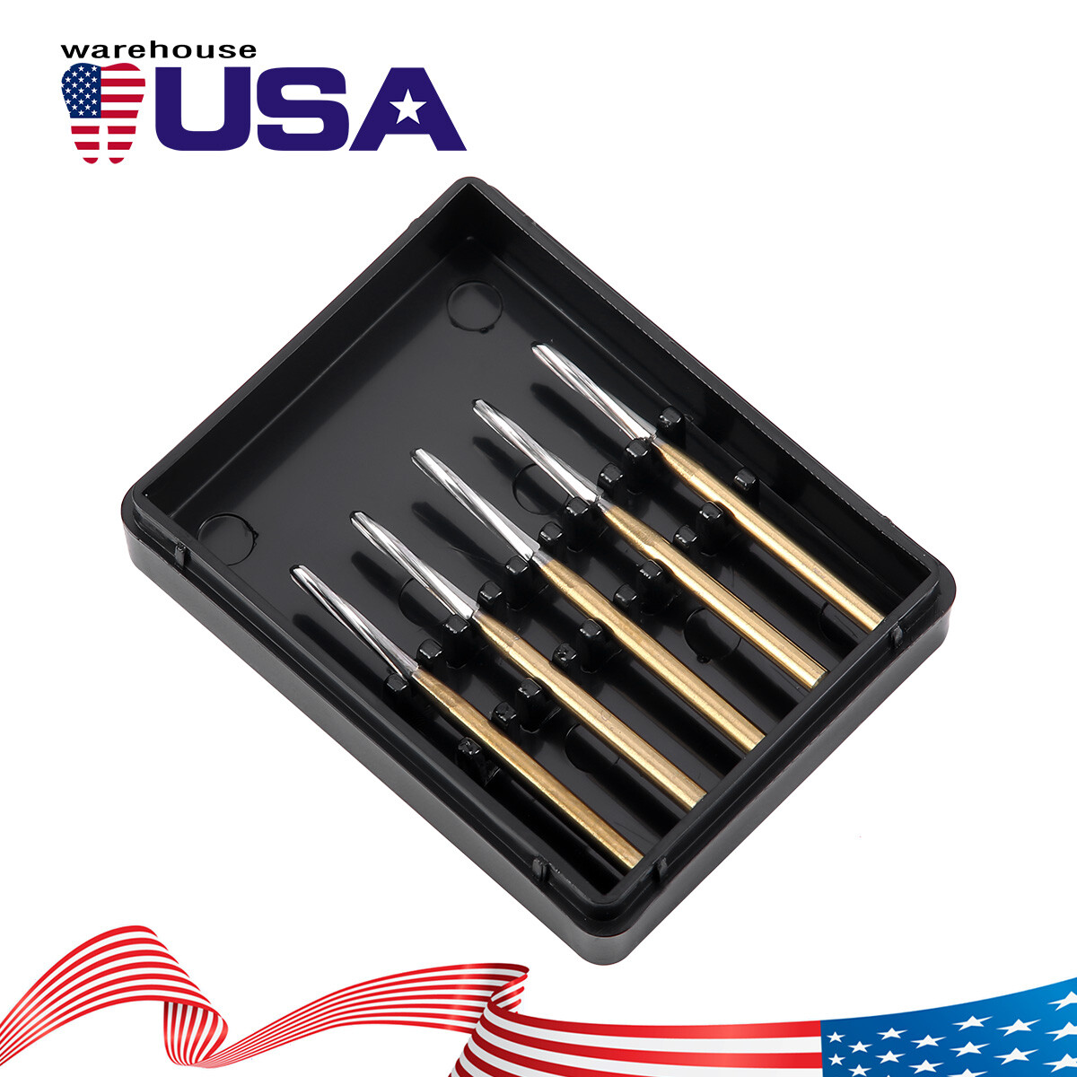 Dental Endo ENDO-Z Tungsten Carbide Burs FG Round Bur High Speed 21/25/28mm
