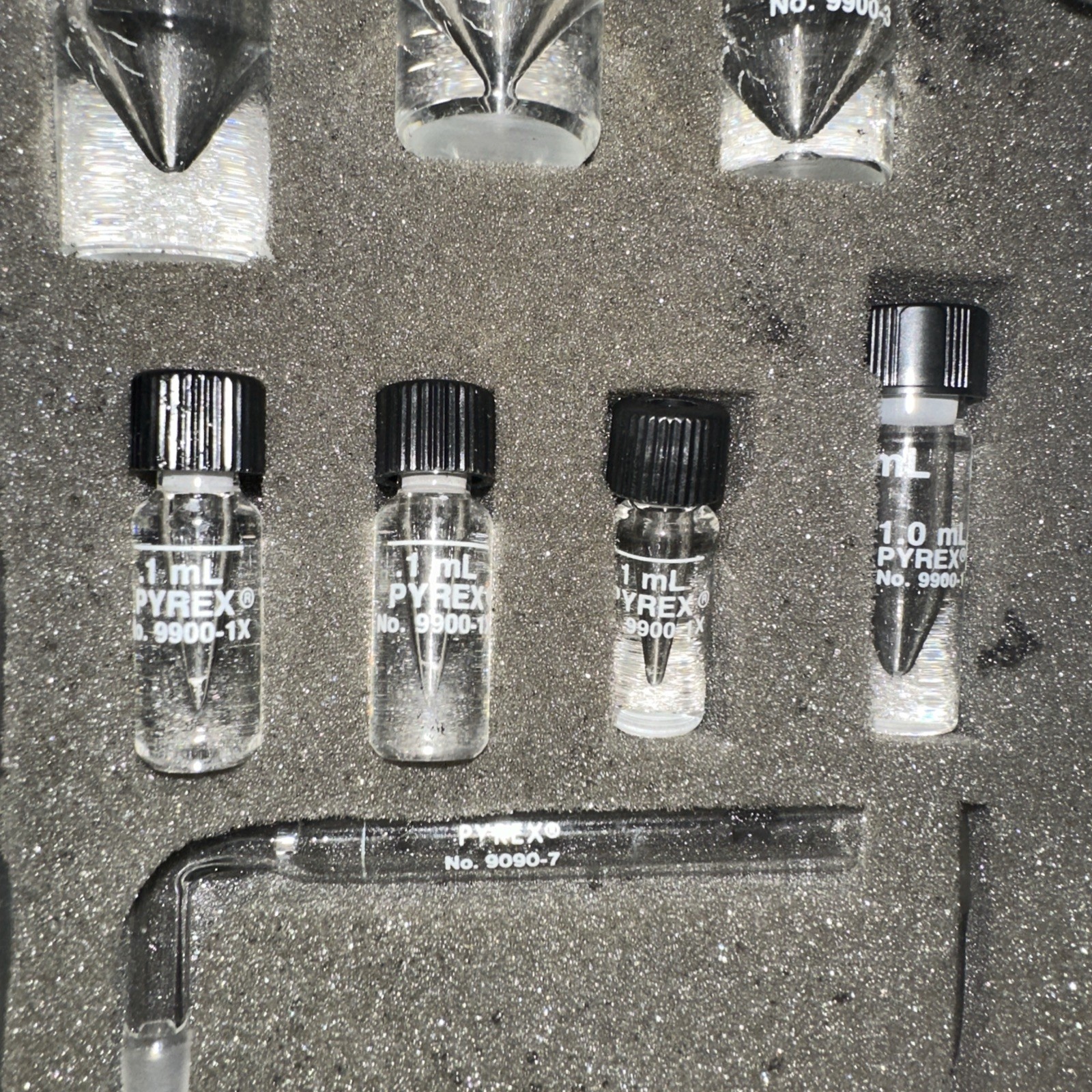 Vintage Corning PYREX Micro Organic Chemistry Kit 6949M-2 Intermediate glass #15