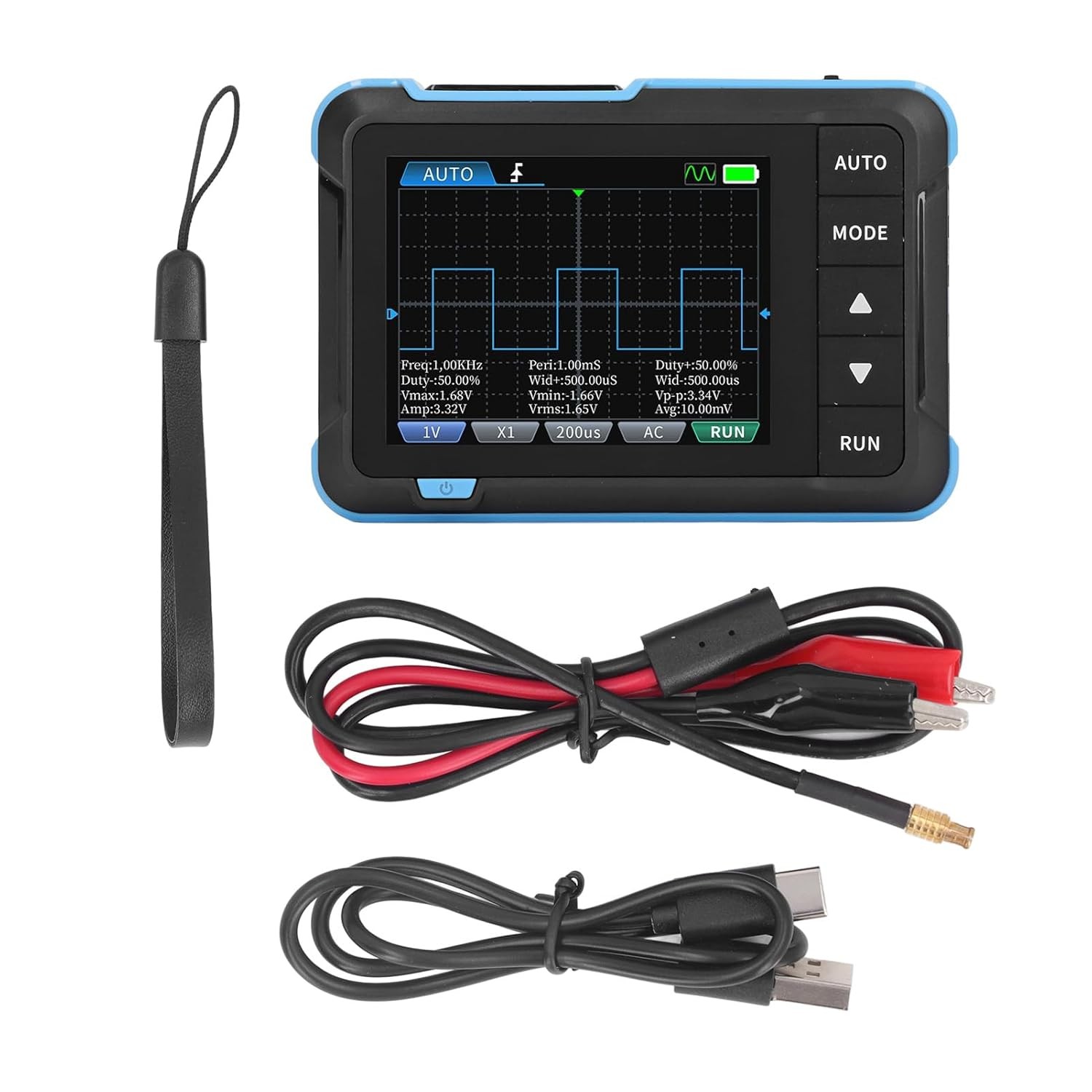Handheld Digital Oscilloscope Portable Mini DSO for Beginner Repair Teaching