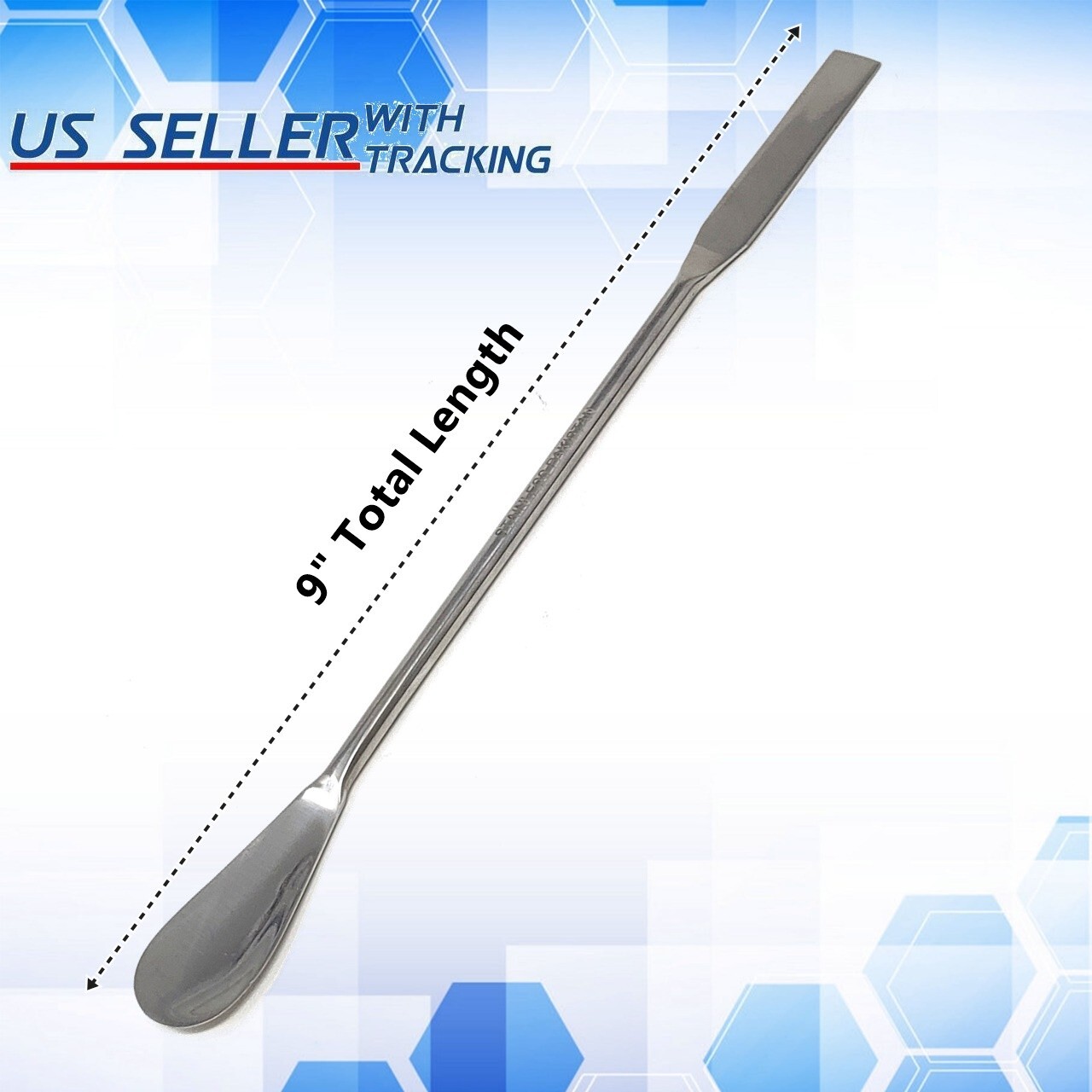 Stainless Steel Lab Spoon Spatula Dental Instruments 9″ Double Ended 6 Pc Set