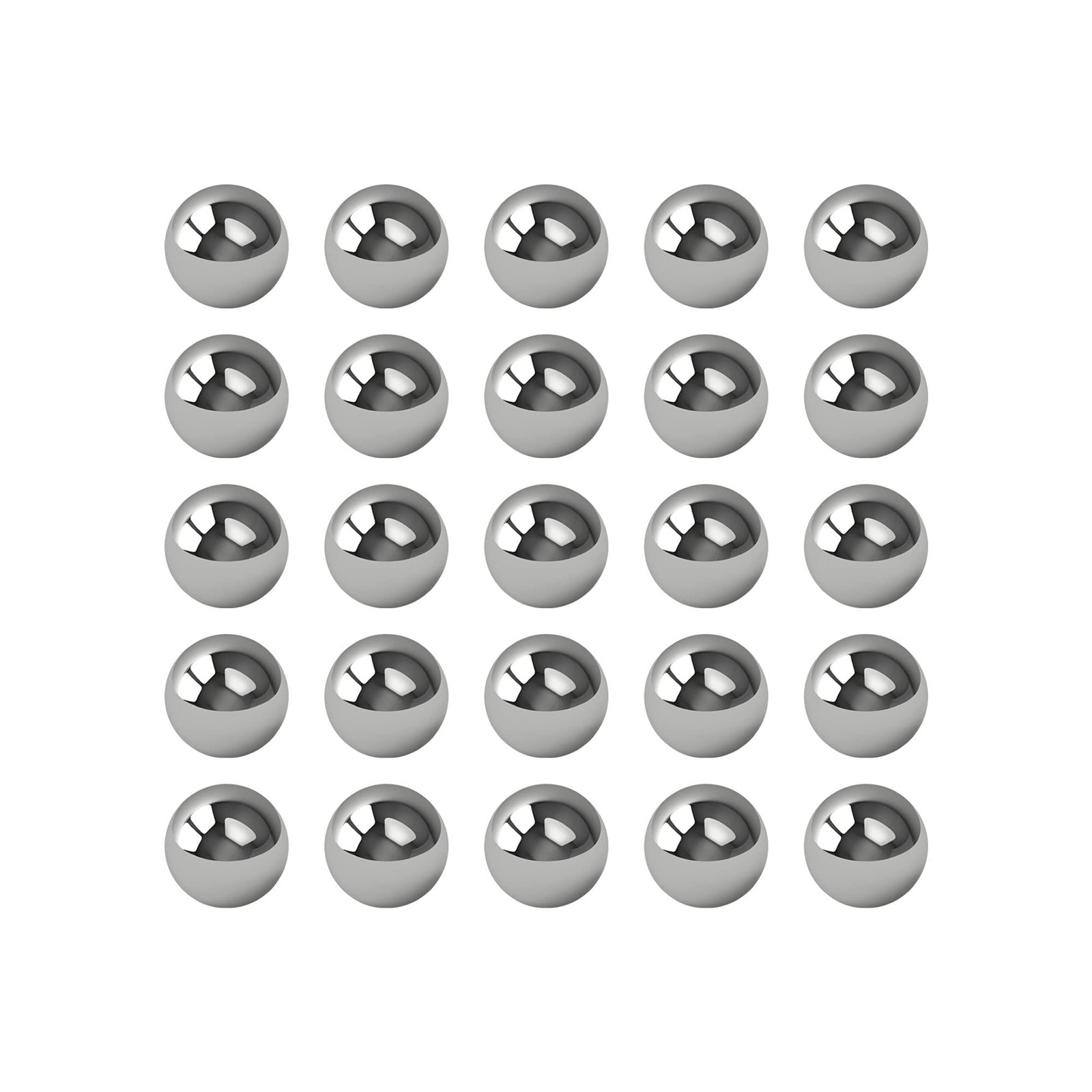 25 PCS 8mm 0.31 Inch 304 Stainless Steel Solid Bearing Balls G100 Precision