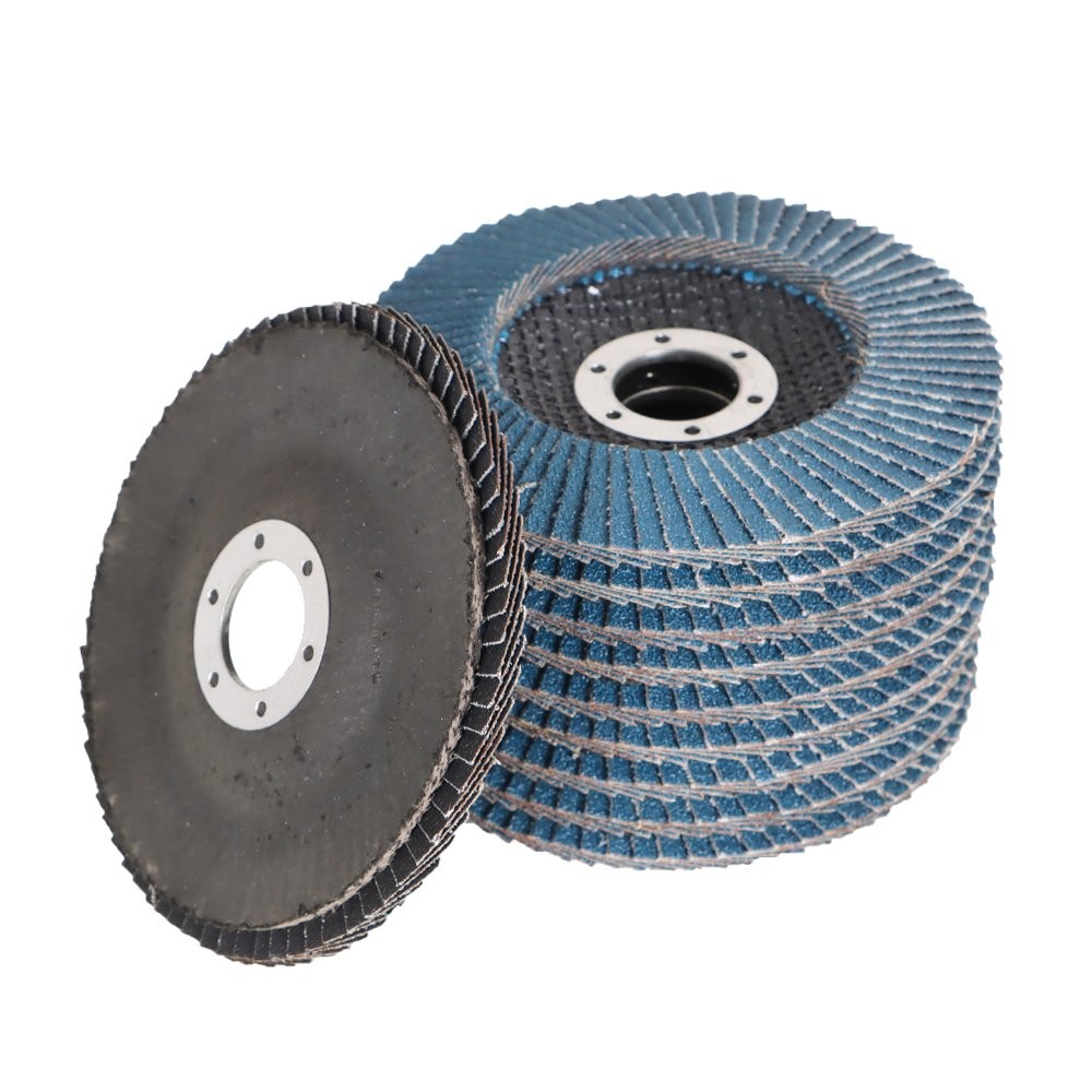 100 Pcs 4.5 Inch x 7/8 Inch T29 80 Grit Premium Zirconia Flap Sanding Discs