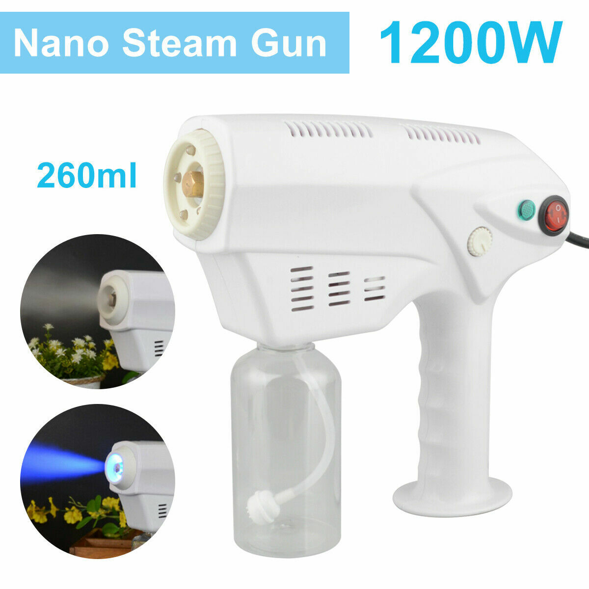 SMART Handheld 1200W Nano Sprayer Disinfection Fogger Gun Machine Sanitization
