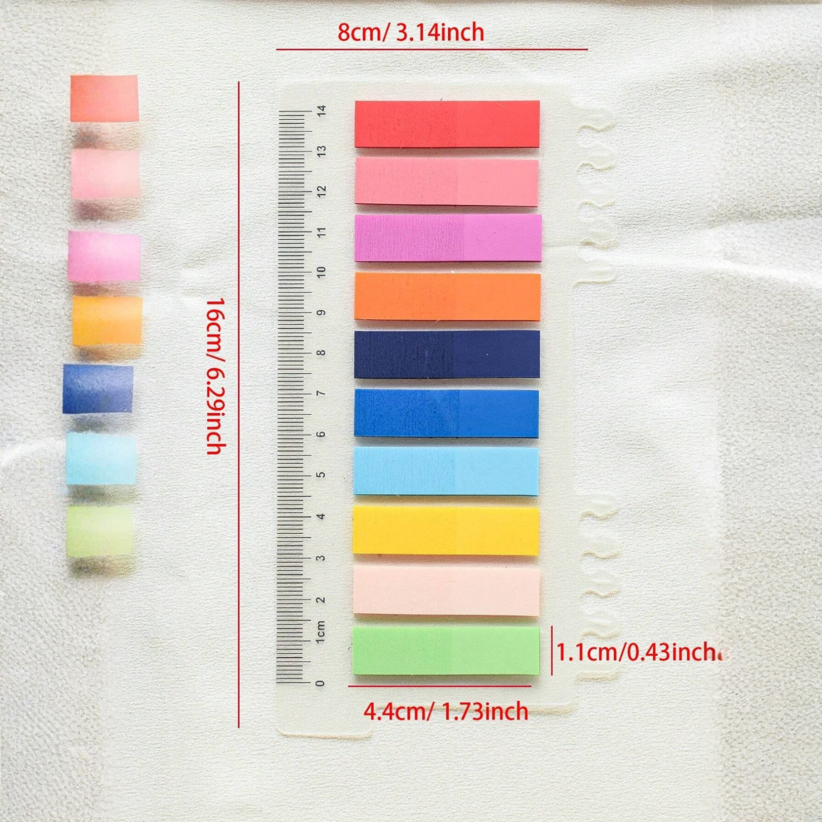 800Pcs Sticky Tabs Page Markers Morandi Index Tabs Book Flags Repositionable USA