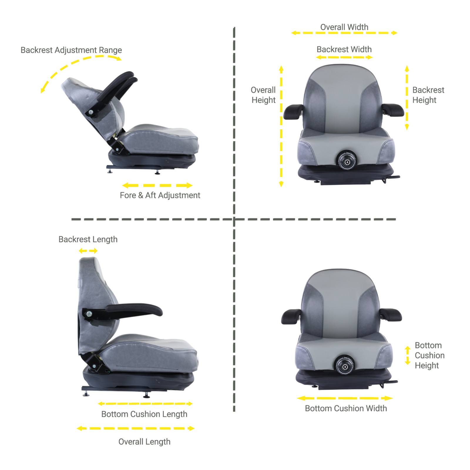 116-8912 Seat fits Exmark Lazer Z DS-Series 60 Lazer Z X-Series 72