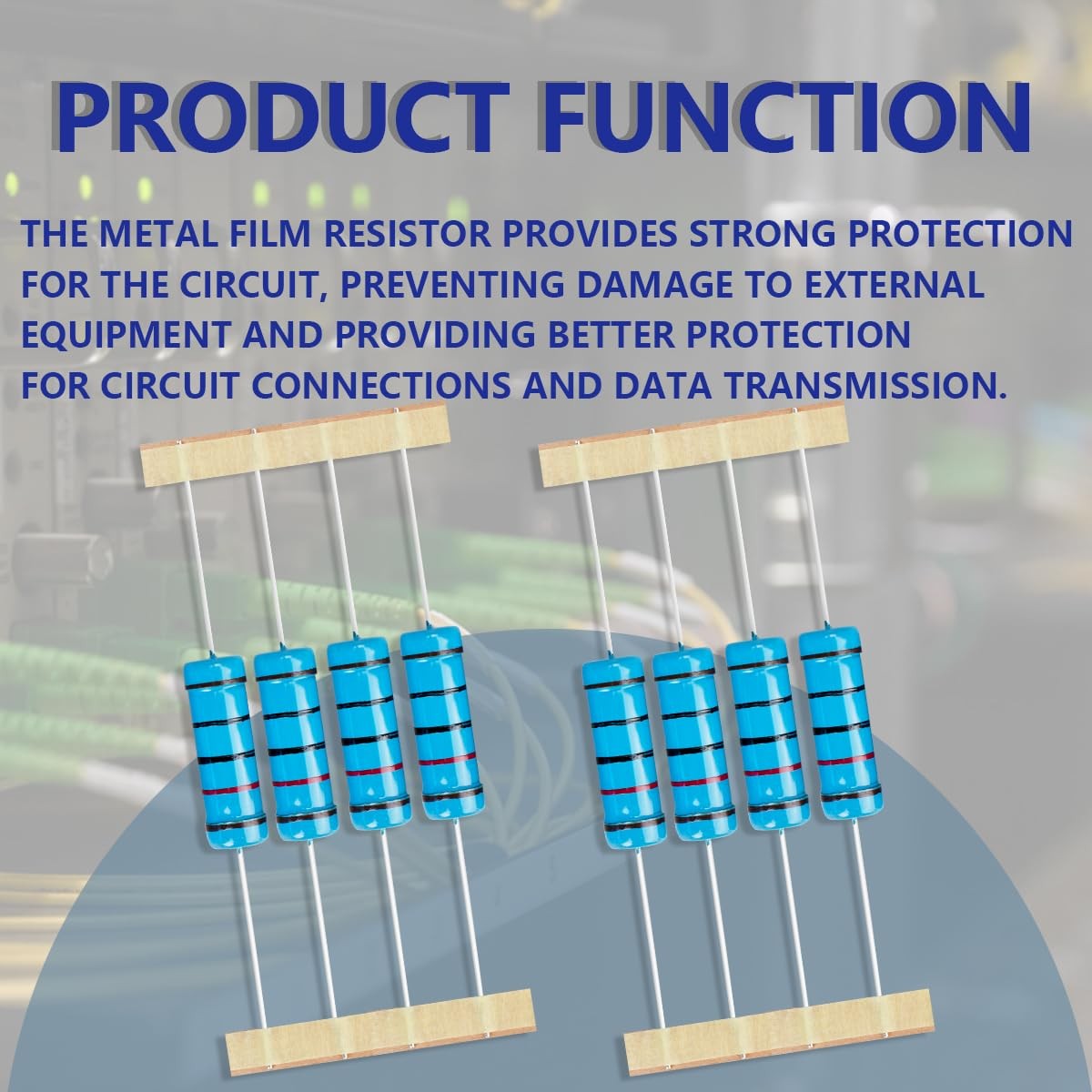 15 Pcs 5W 1 Tolerance 120 Ohm Metal Film Resistor Resistance Component Kit DIY