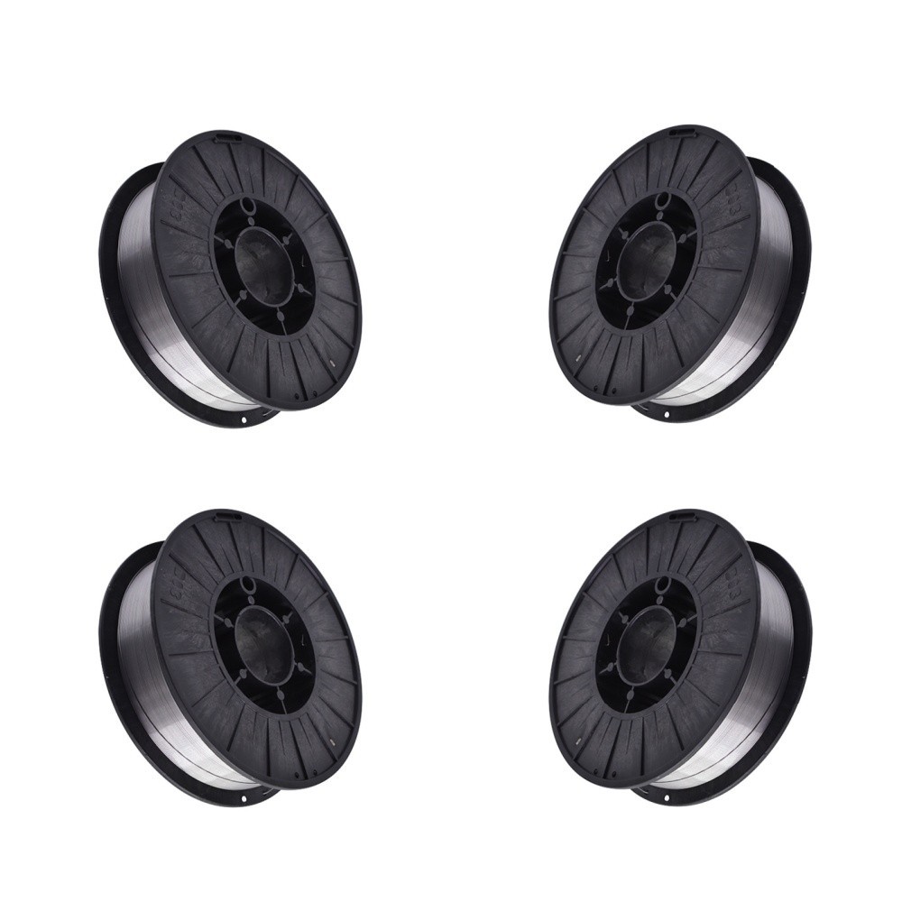 4 Pack Spool E71T-GS 0.035In Gasless Flux Core Mild Steel MIG Welding Wire 10Lb
