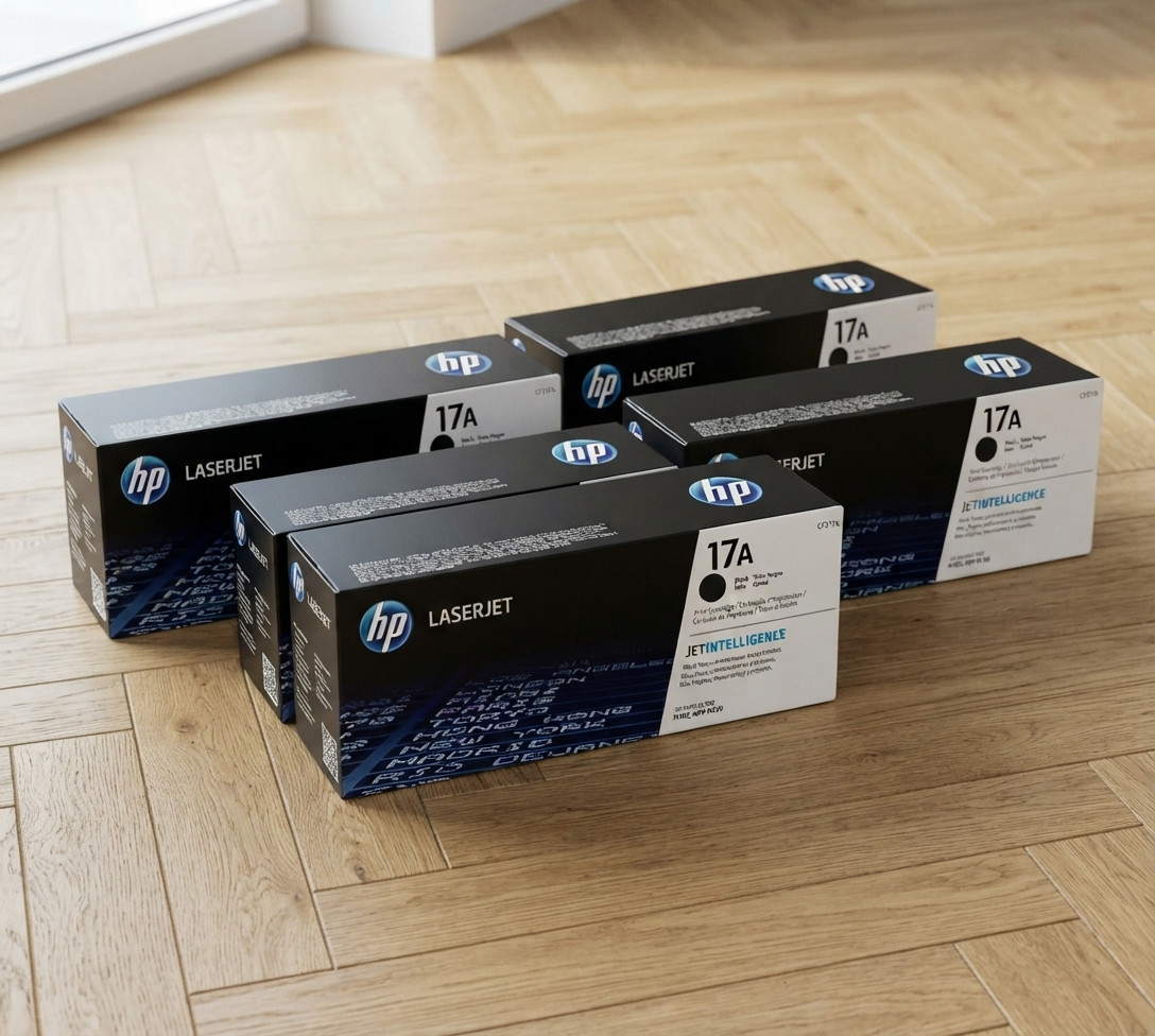 Genuine HP 17A CF217A Lot of 5 Black LaserJet Toner Cartridges | New Sealed