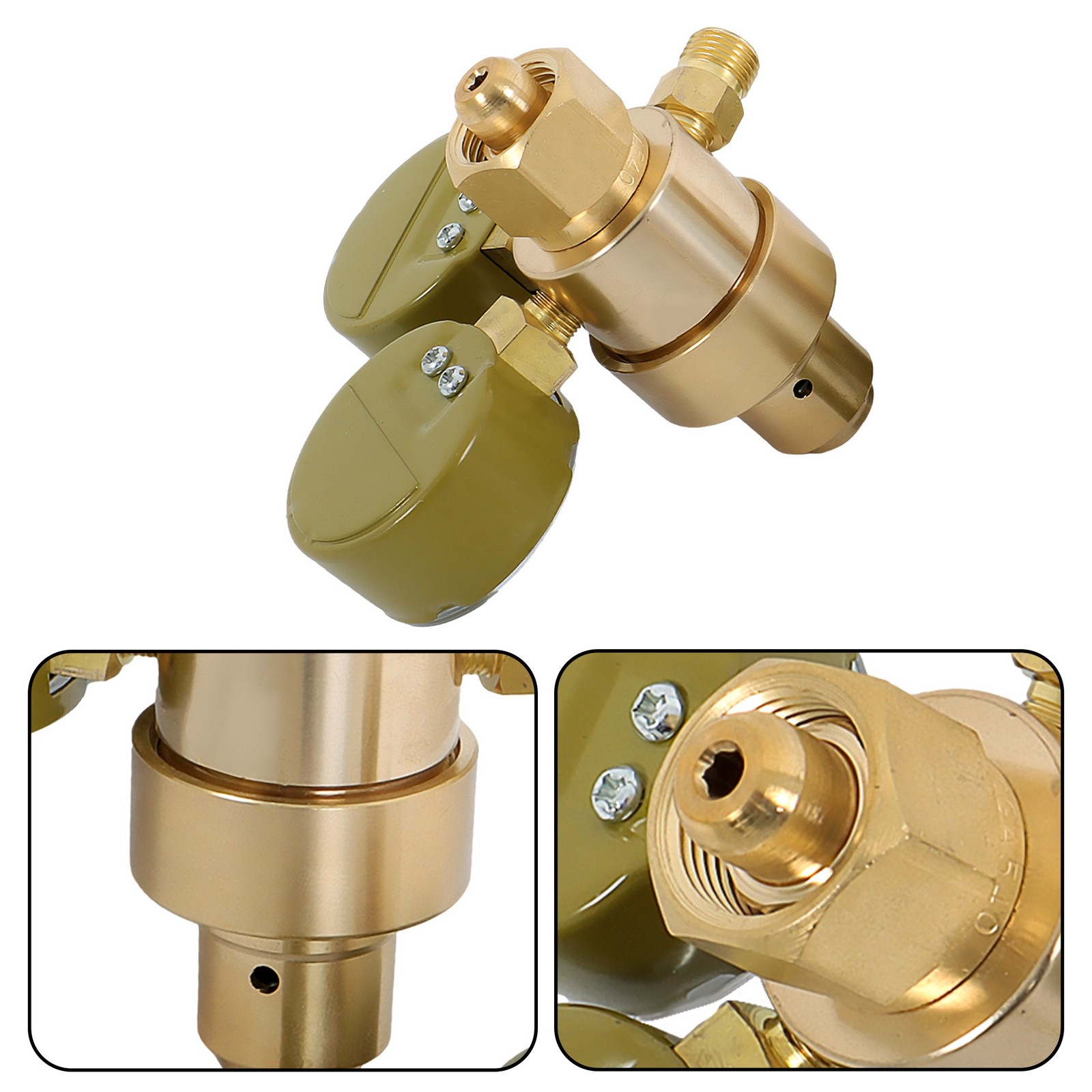 Oxygen Acetylene Gas Regulator Welding Cutting Torch Dual Gauge CGA540 & CGA200