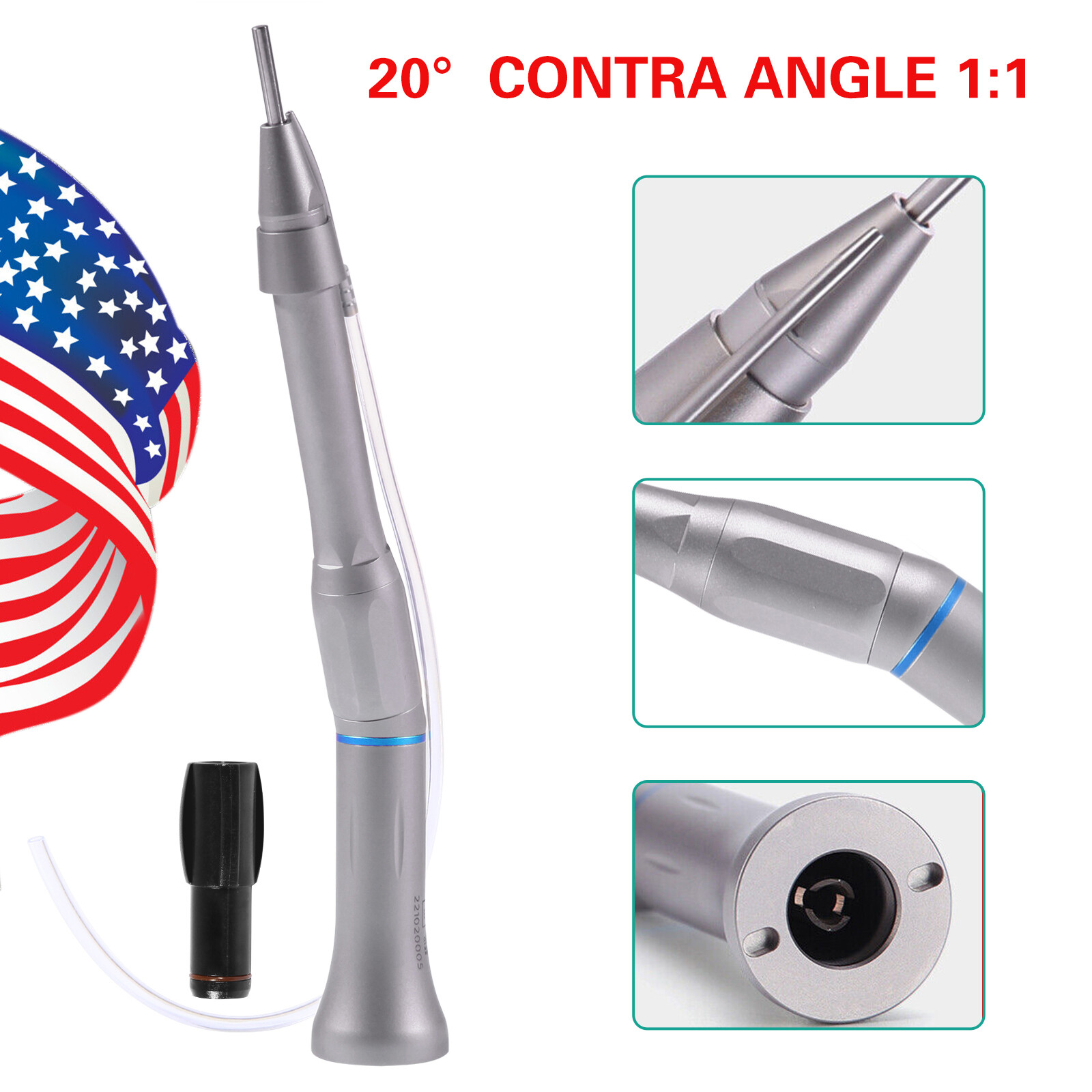 LED Fiber Optic Yabangbang E-generator Dental Handpiece High Speed 4/2Hole -CN