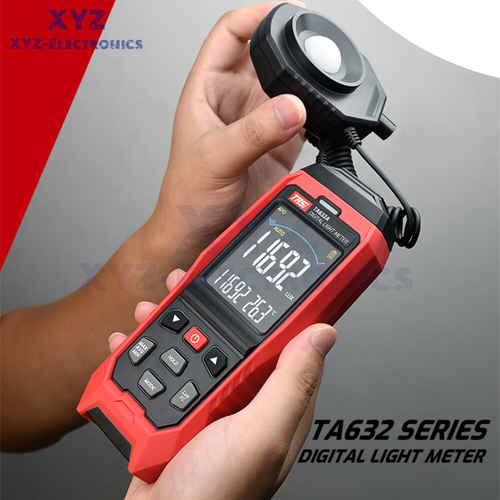 TASI TA632A/TA632B Digital Light Meter Luxmeter Illuminometer Lux/Fc Photometer