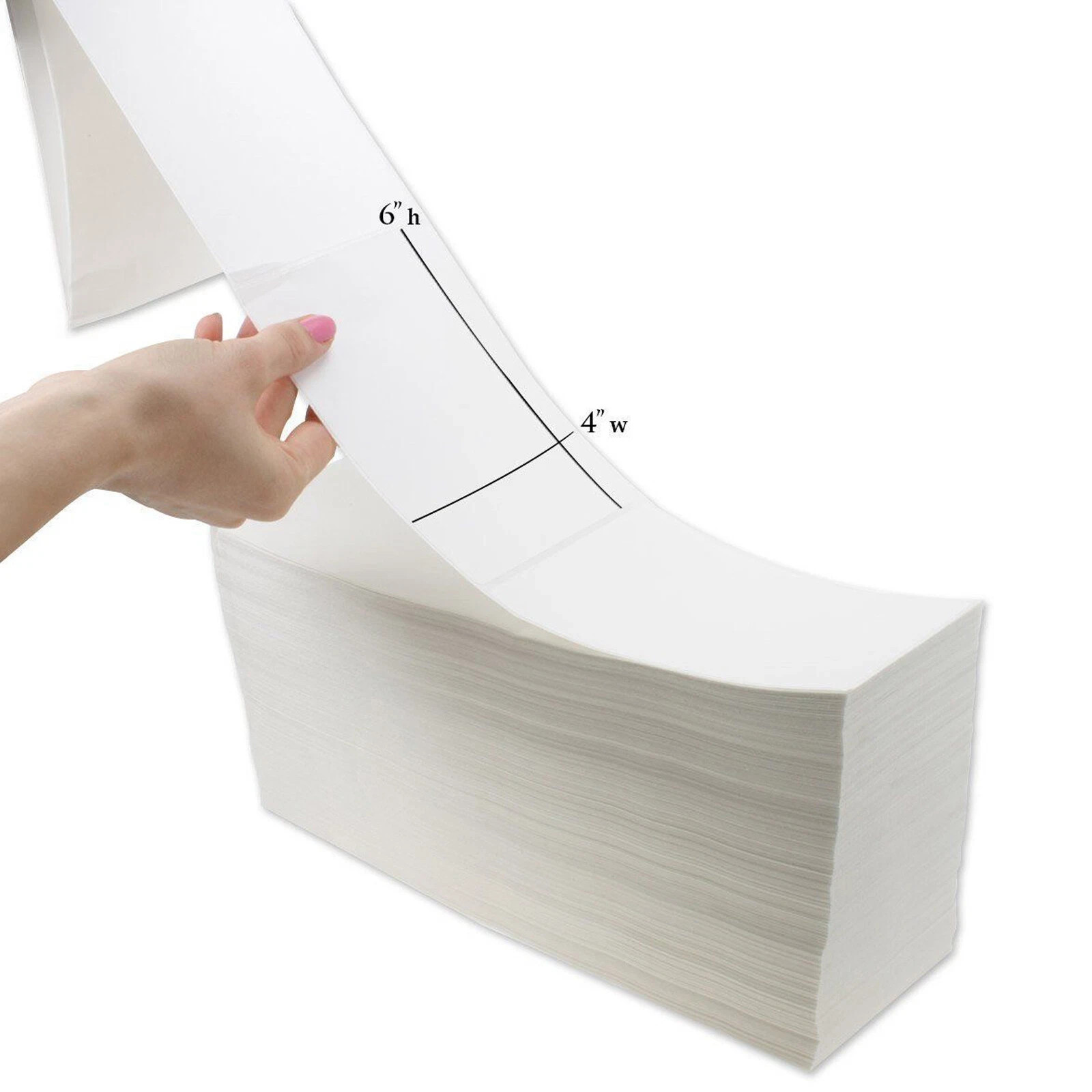 4000 – 4×6 Fanfold Direct Thermal Shipping Labels for Zebra & Rollo Printers
