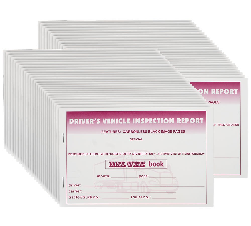 5-1/2″x8-1/2″Driver’s Vehicle Inspection Report Book for Truck Drivers 50 Pcs