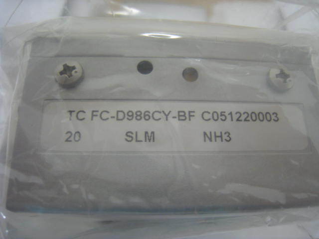 NEW AE Aera MFC FC-D986C, NH3 gas, 20 SLM range, novellus 22-140012-00
