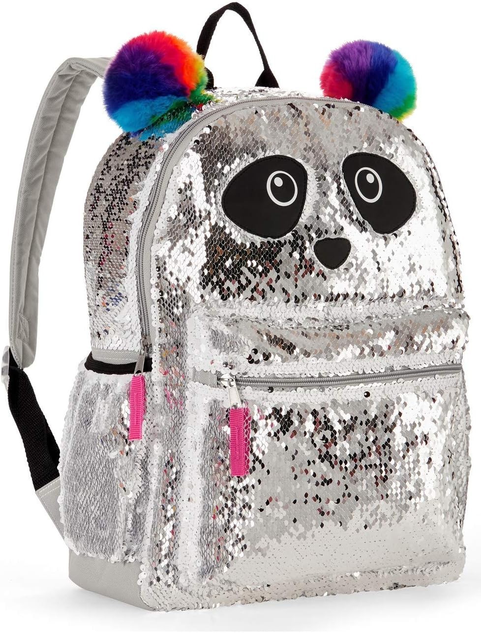 Panda Sequin Backpack for Girls – Panda Backpack with 2 Way Sequins