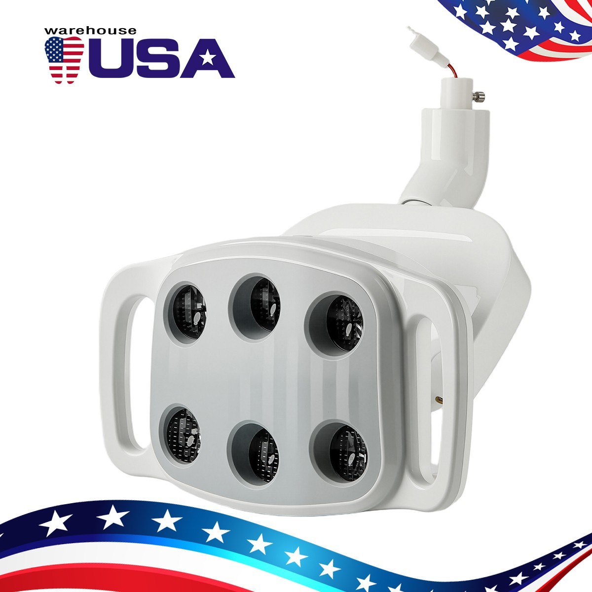 Dual Color Dental LED Light 8000-30000 Lux 8-Level Brightness Adjustable