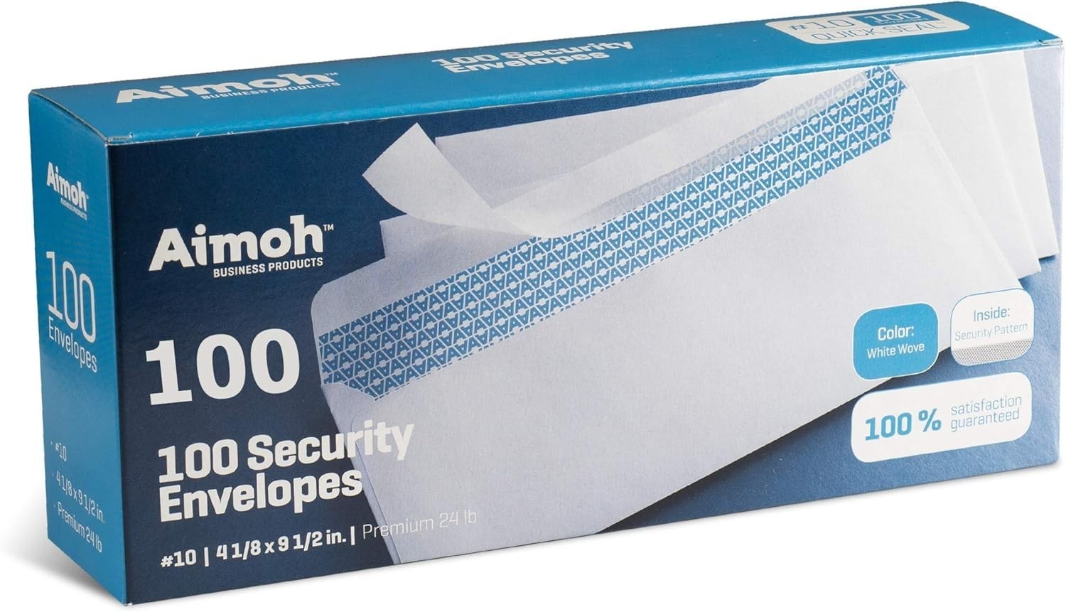 Secure 100 Self-Sealing Envelopes with Security Tint – Perfect for Everyday Use