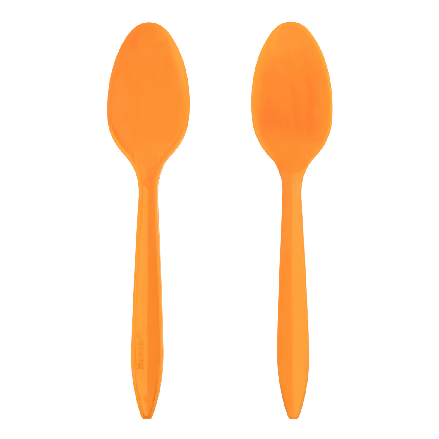 Karat PP Plastic Medium Weight Tea Spoons – Orange – 1,000 ct, U2008 (Orange)