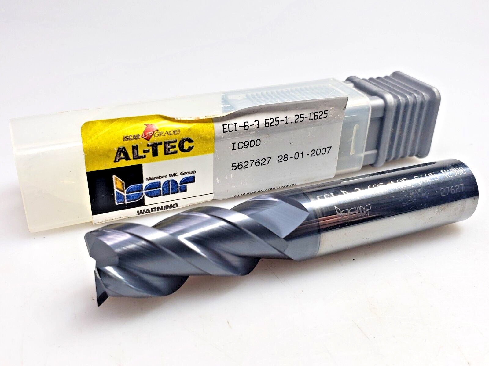 Iscar 5/8″ x 5/8 x 1-1/4 x 3-1/2 SQ Solid Carbide End Mill ECI-B-3 625-1.25-C625