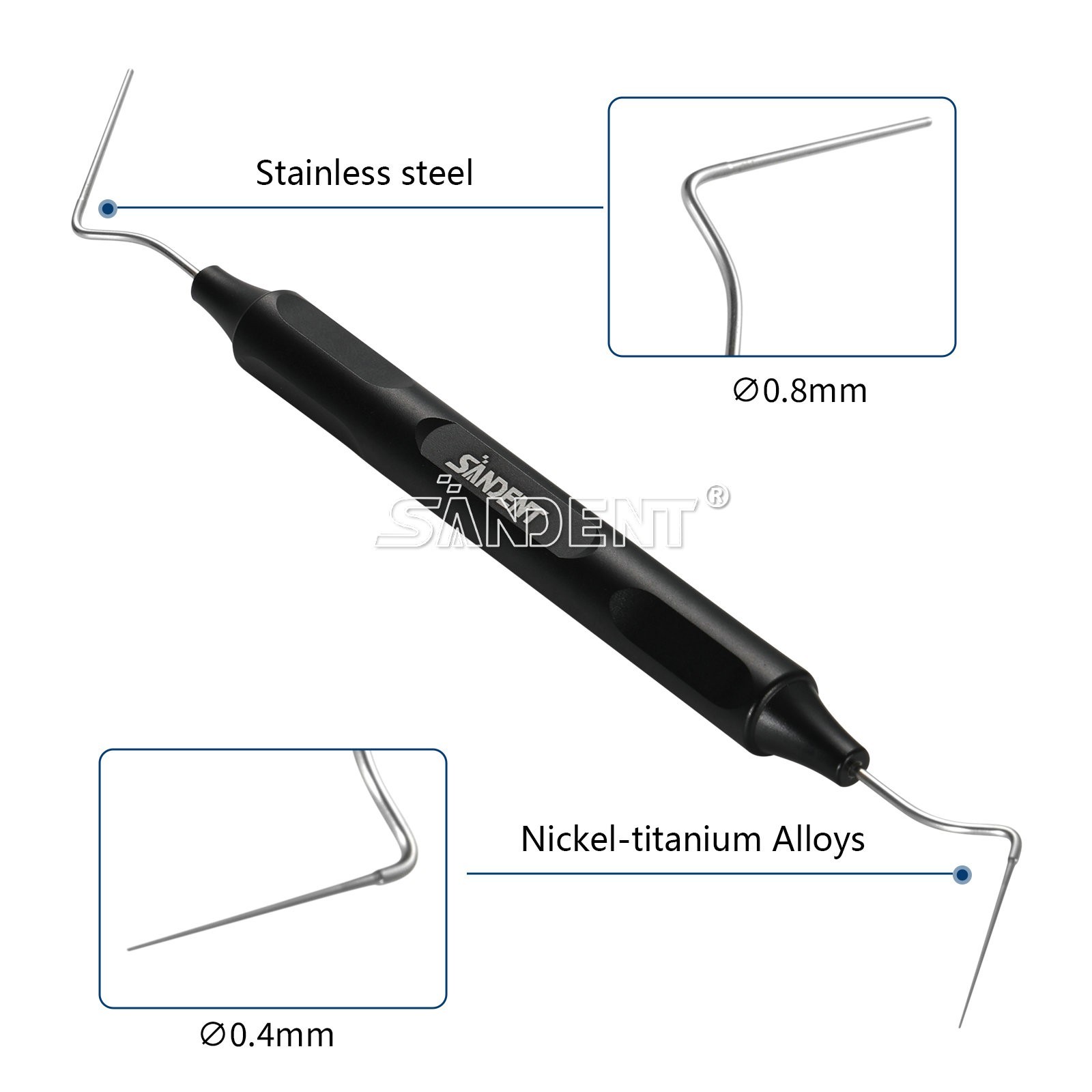 Nickel-Titanium Endo Buchanan Dental Fit Heat Pluggers Fill Obturation Tips USA