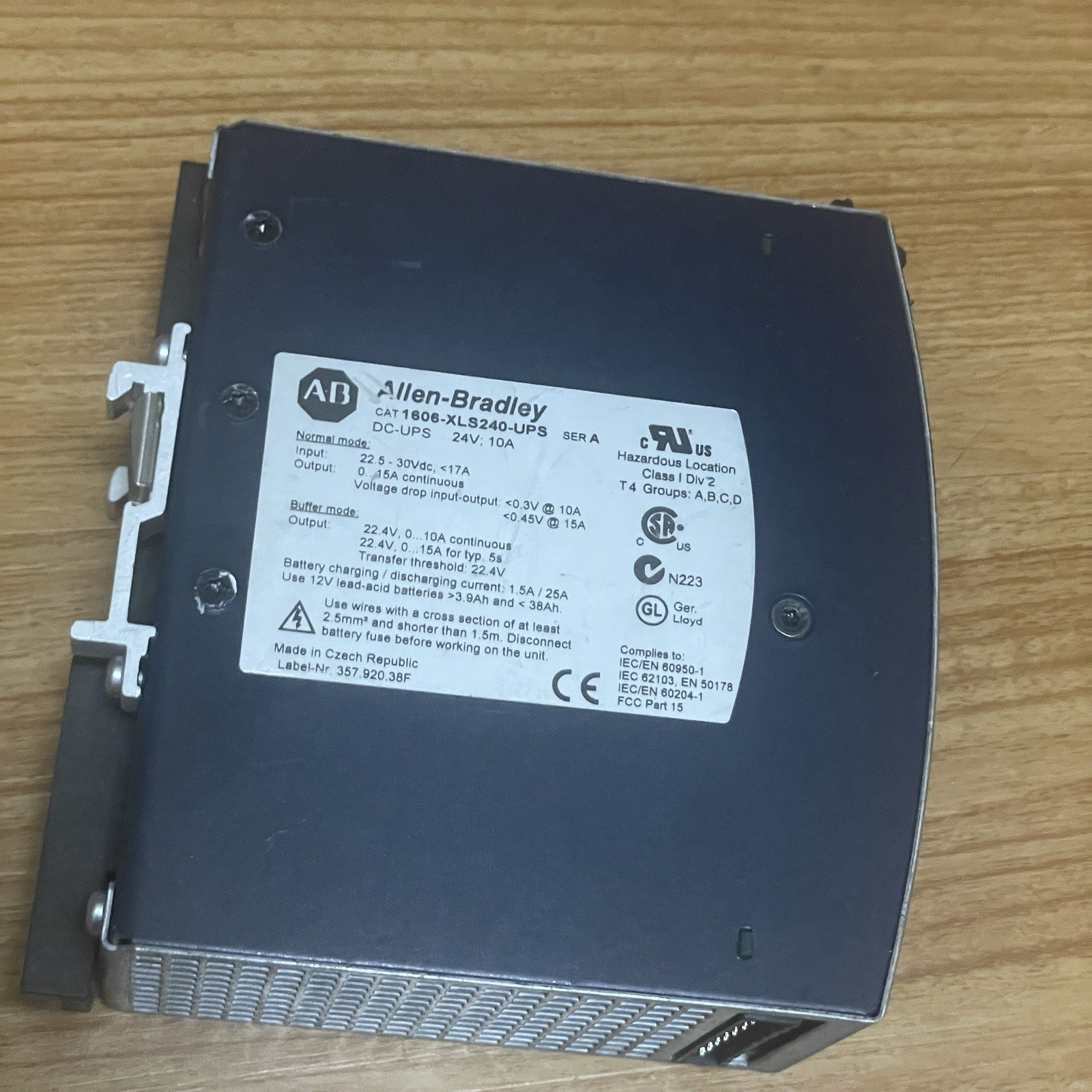 AB Allen Bradley 1606-XLS240-UPS Performance Power Supply 240W 22.5-30V DC Input