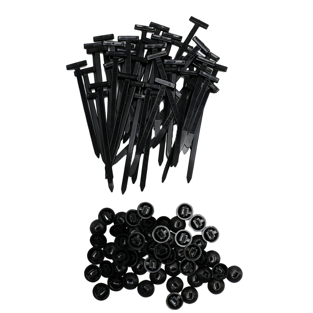 50Pcs Universal Nylon Cable Tie Buckle Heavy Duty Self Locking Zip Ties