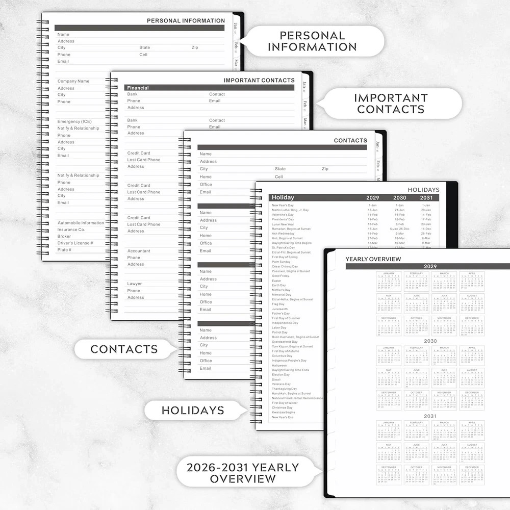 2026-2031 Monthly Planner/Calendar – 5 Year Monthly Planner, Jul. 2026 – Jun. 20