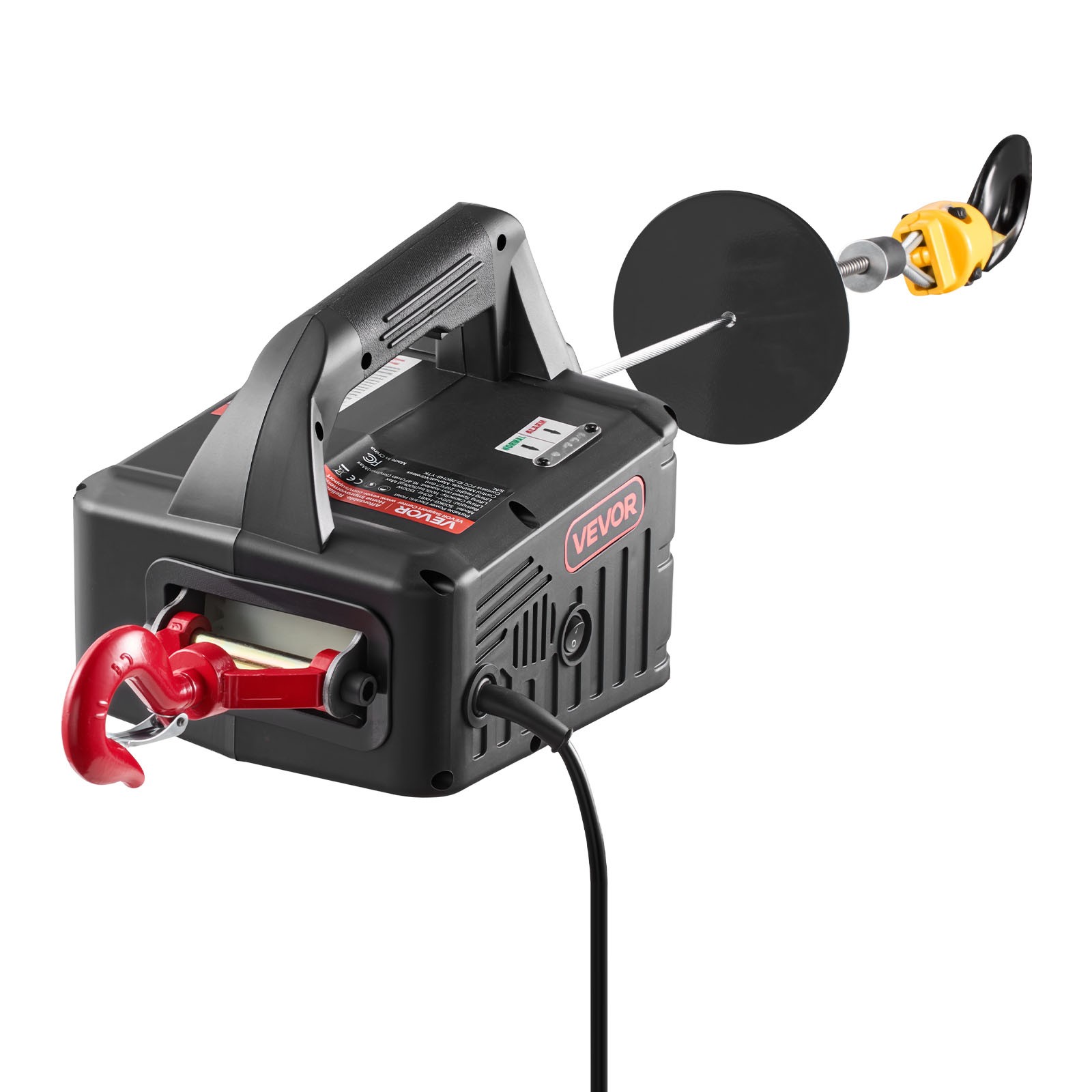 VEVOR 2-in-1 Electric Hoist Winch 1100 lbs Manual Wireless Remote Control