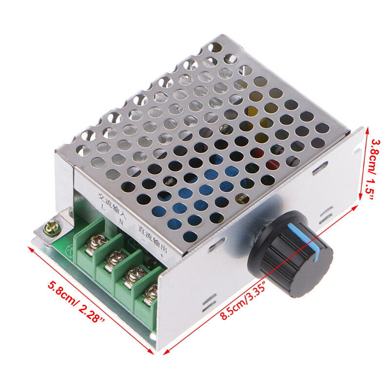 AC-DC 220V SCR Voltage Regulator Brush Motor Speed Controller Max 20A Switch