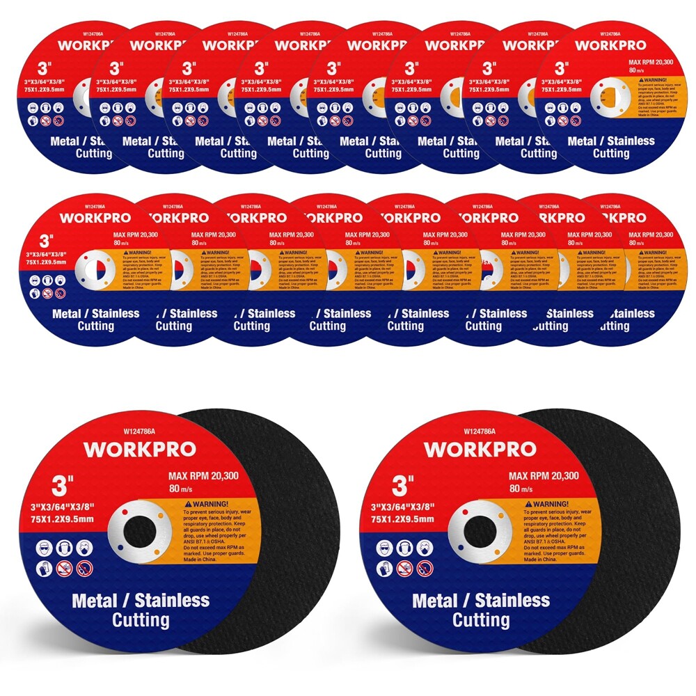 20PC Cut-Off Wheels 3 X 3/8inch Metal&Stainless Steel Cutting Wheel Cutting Disc