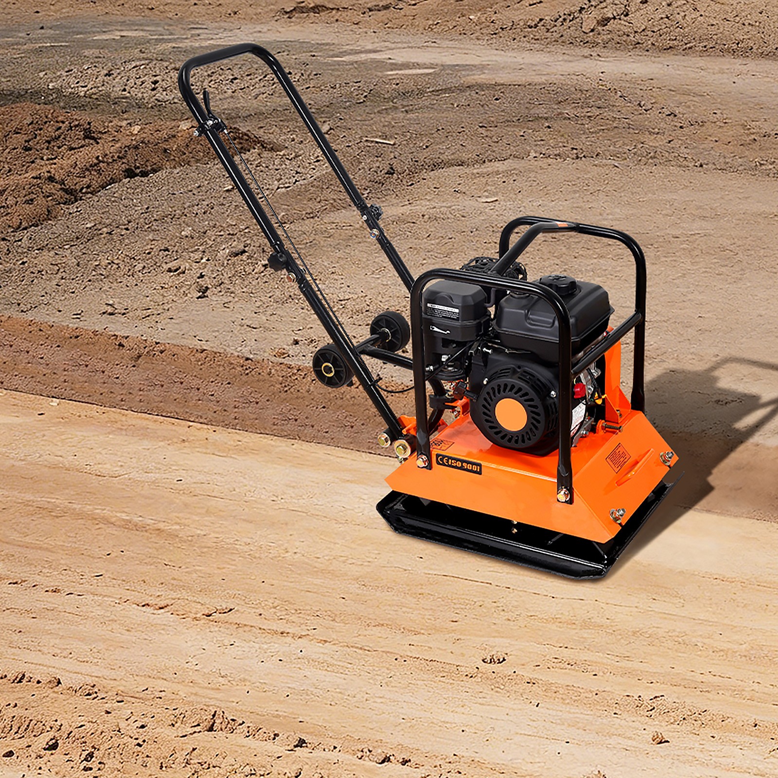 Uimoso 6.5HP Plate Compactor5700VPM 4047lbs Vibrating Ground Rammer for Pavement