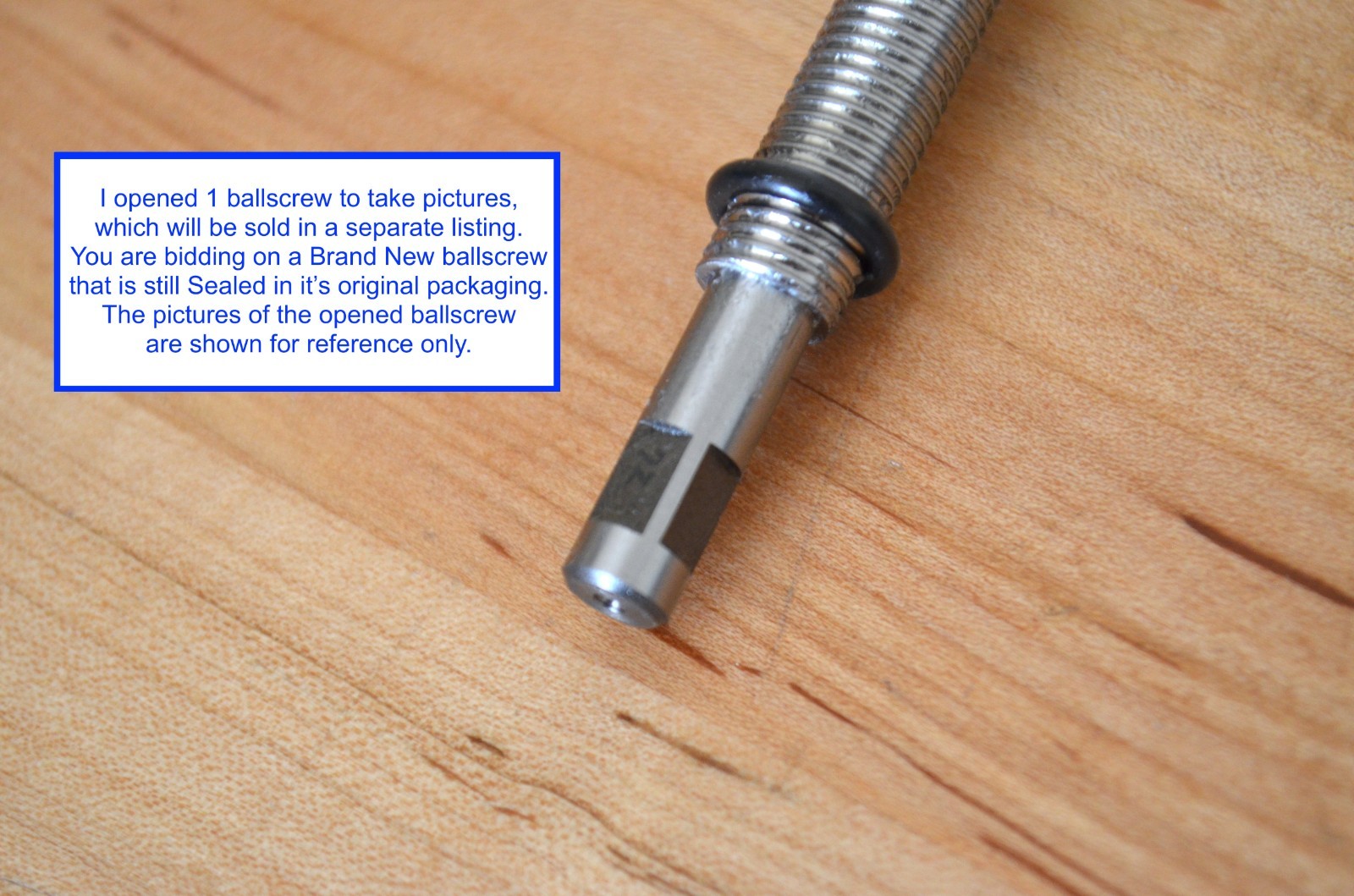 New THK MDK0801-3G2+165LC7 x165mm Ballscrew 8mm dia. x 1mm Pitch + Machined Ends