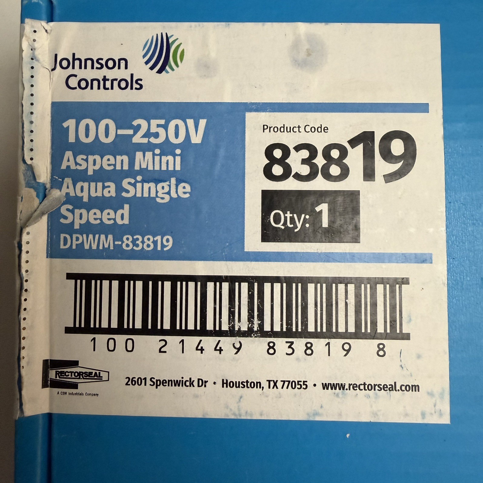 Aspen Pumps Mini Aqua 83809 Condensate Pump Plug & Play Ultra Slim 230V Blue