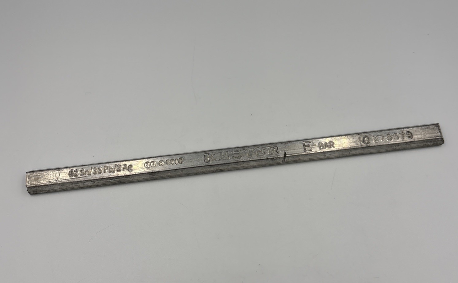 kester bar 275578 62sn/36pb/2ag, 1 Pound ( 2% Silver) QQ-S-571F (450 Grams)