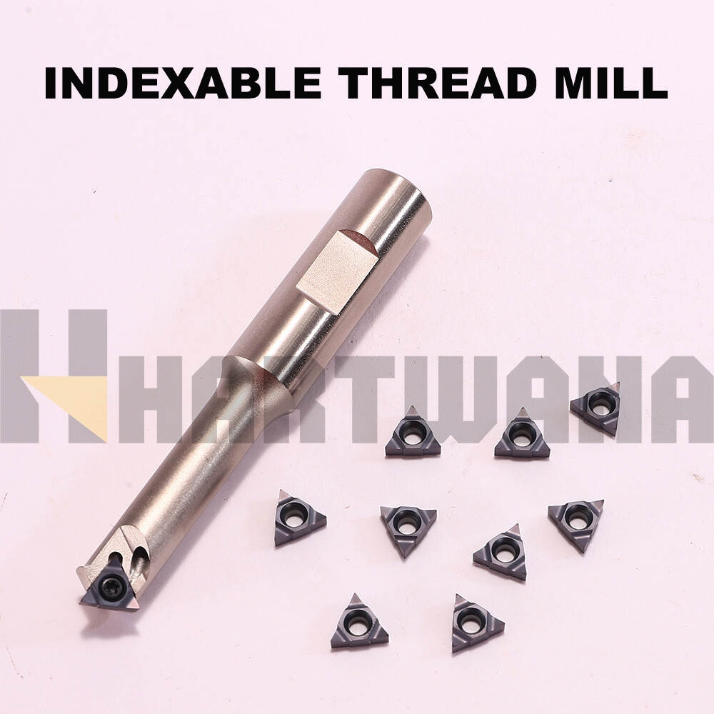 Internal Threading Thread Mill Holder 1 Flute Indexable Inserts 11UIDC60 10PCS