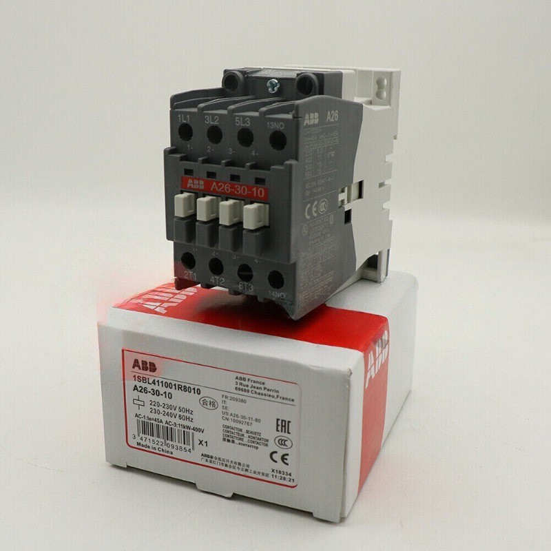 New A26-30-10 ABB AC contactors AC24V、110V、200V、220-230V US Free TAX