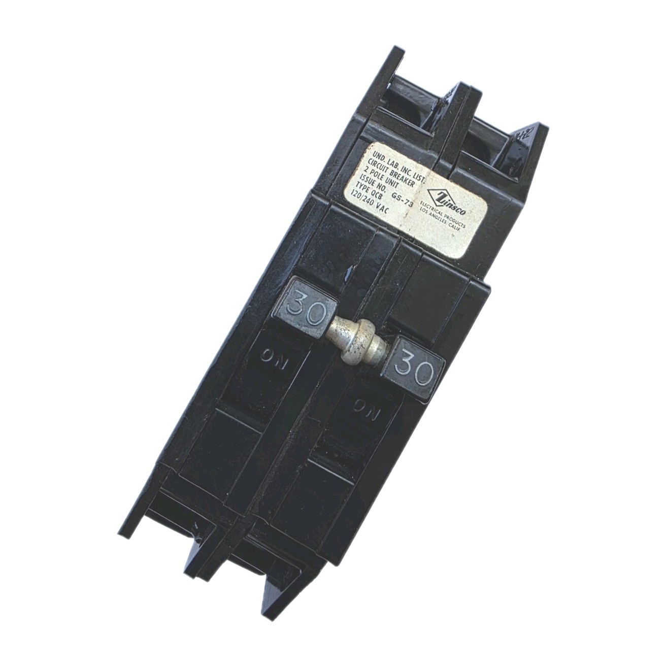 Zinsco QCB230 Circuit Breaker 2 Pole 30 Amp 120/240V QCB 2P 30A Thin Type