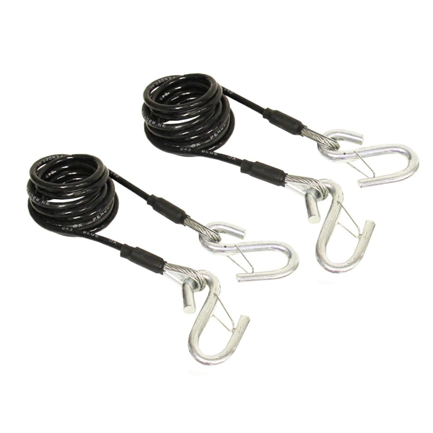 Blue Ox BX88196 Safety Cable Kit Class III | Rating 7,500 lbs | Coiled Safety…