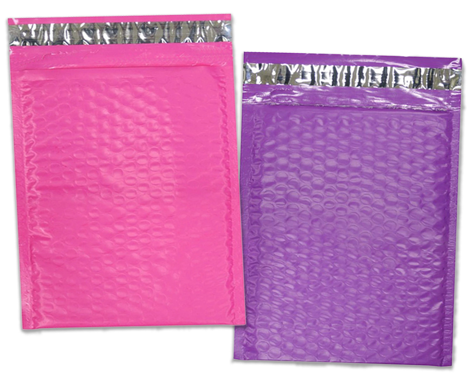 30 Pack 4×8, 6×10″, 8.5×12, 10×15 Hot Pink, Yellow, Purple Poly Bubble Mailers