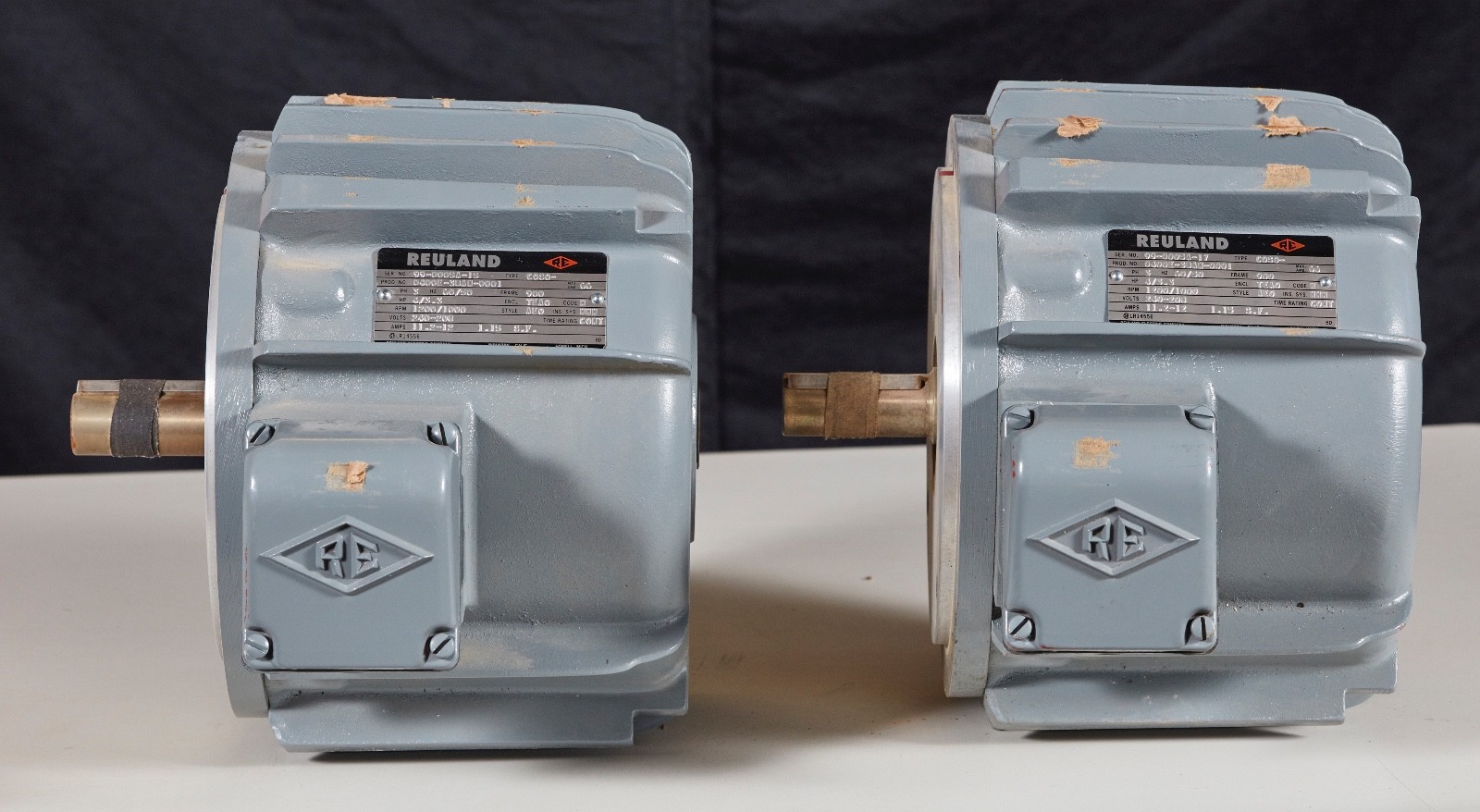 BRAND NEW Reuland Waferthin 4HP 3 Phase 240v 1200 RPM 900 Frame Motors