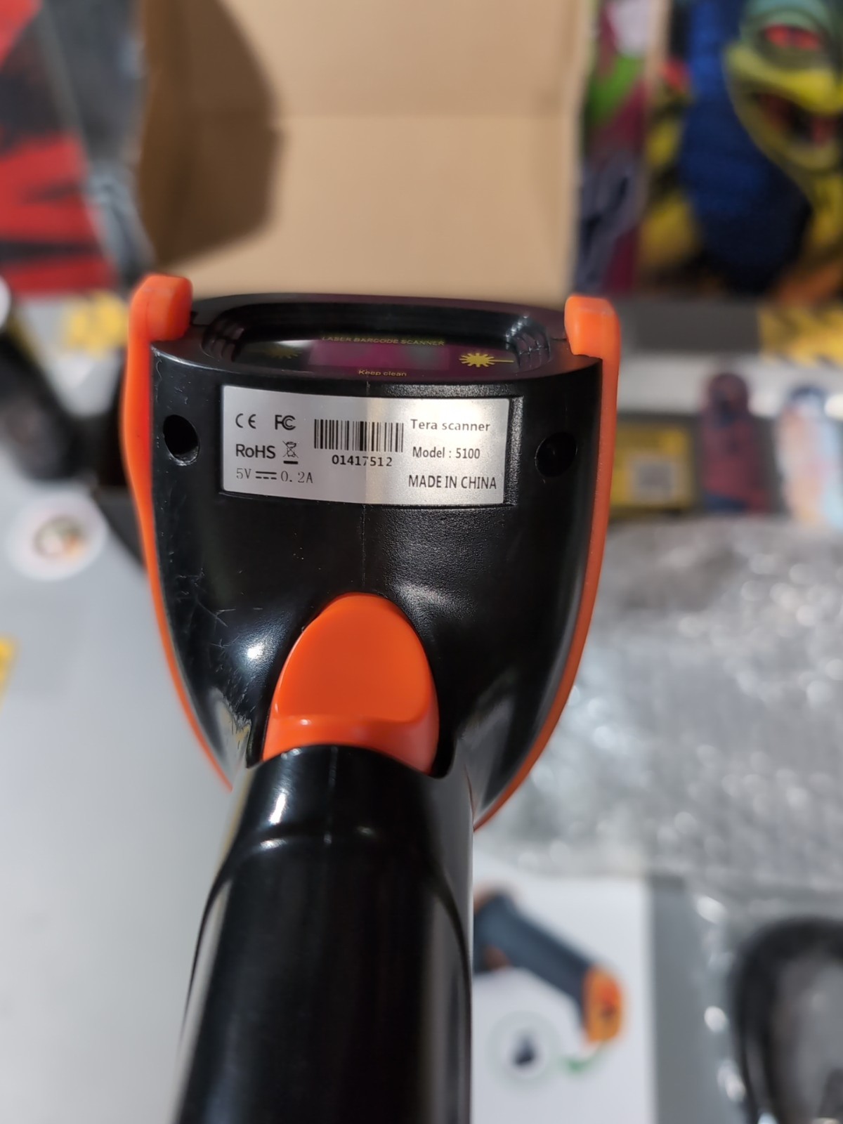 Tera 5100 Wireless 1D Barcode Scanner USB Cordless Reader